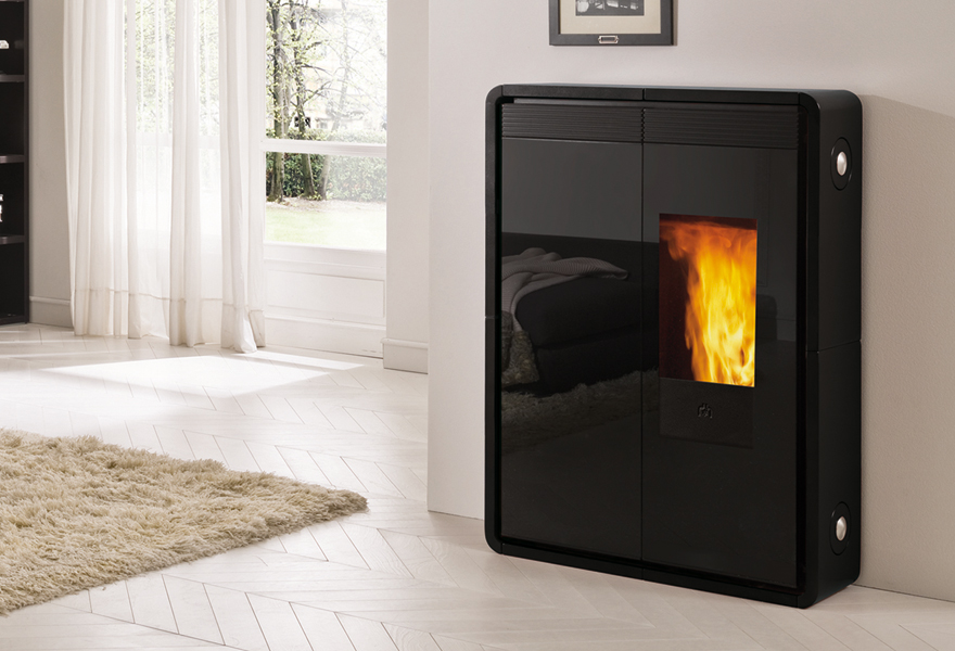 pelletofen mit edelstahlkamin